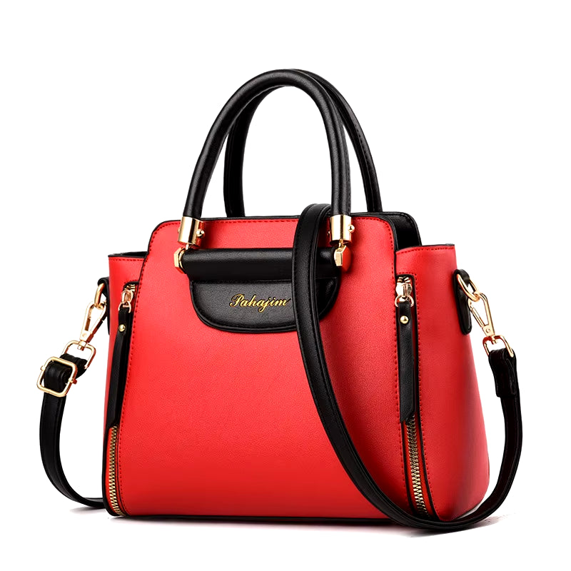 Women'S Bag 2024 New Fashion Women'S Bags Hit Color Hand-Held Bag Europeand the United States All-Match Shoulder Messenger Bag